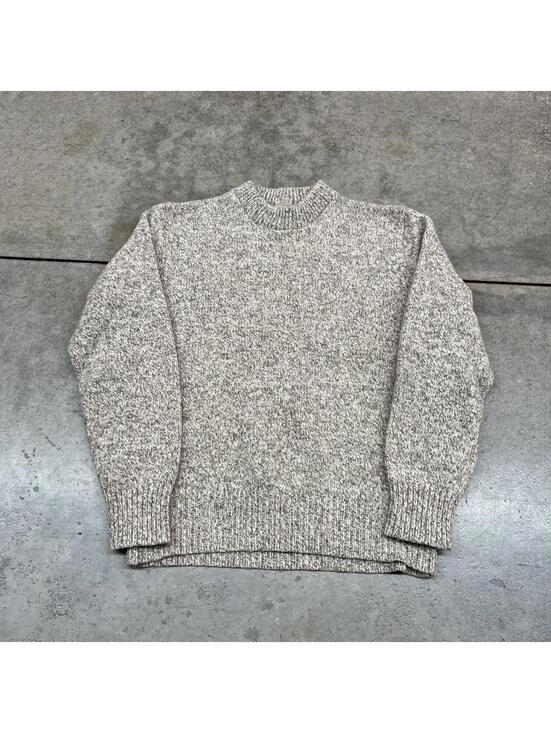 L.L. Bean Other - vintage l.l. bean made in usa beige wool knit sweater size medium
